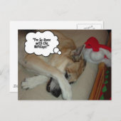 Weihnachtsschäfer Feiertagspostkarte (Vorne/Hinten)