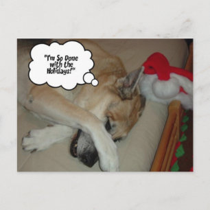 Weihnachtsschäfer Feiertagspostkarte