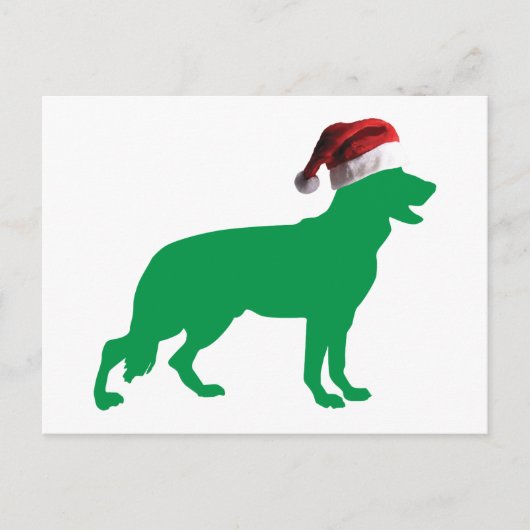 Weihnachtsschäfer Feiertagspostkarte (Vorderseite)