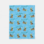 Weihnachtsschäfer Fleecedecke (Vorderseite)