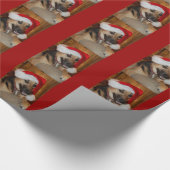 Weihnachtsschäfer Geschenkpapier (Ecke)