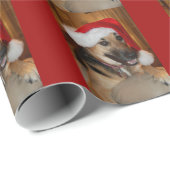 Weihnachtsschäfer Geschenkpapier (Rolleneckpunkt)