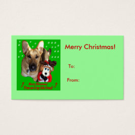 Weihnachtsschäfer Hunde Rentierpräsente Tags
