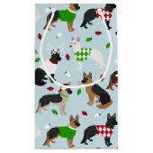 Weihnachtsschäfer Kleine Geschenktasche Geschenktüte (Rückseite)