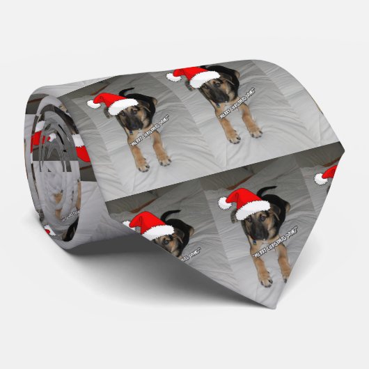 Weihnachtsschäfer Krawatte (Gerollt)