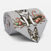 Weihnachtsschäfer Krawatte (Gerollt)