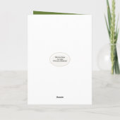 Weihnachtsschäfer mit Geschenken Feiertagskarte (Rückseite)