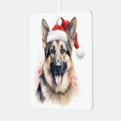 Weihnachtsschäfer Ornament Aus Metall (Vorderseite links)