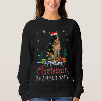 Weihnachtsschäfer Pajama Lights Funny Geschenk Sweatshirt