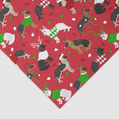 Weihnachtsschäfer Seidenpapier (Ausschnitt)