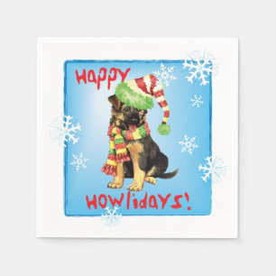 Weihnachtsschäfer Serviette