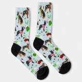 Weihnachtsschäfer Socken (Rechts)