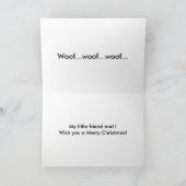 Weihnachtsschäfer und Toy Rentier Feiertagskarte (Innenseite)