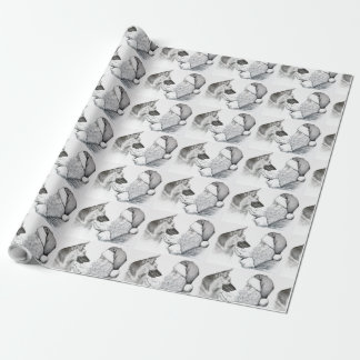 Weihnachtsschäfer und Weihnachtsmann Geschenkpapier