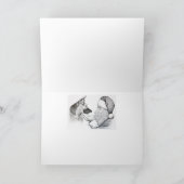 Weihnachtsschäfer und Weihnachtsmann Karte (Innenseite)