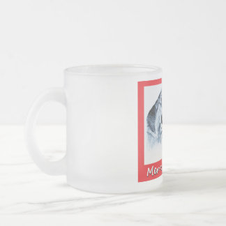 Weihnachtsschäfer und Weihnachtsmann Mattglastasse