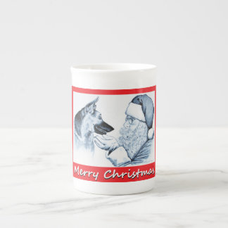 Weihnachtsschäfer und Weihnachtsmann Porzellantasse
