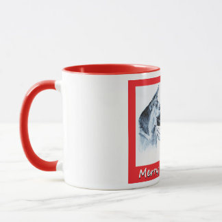 Weihnachtsschäfer und Weihnachtsmann Tasse