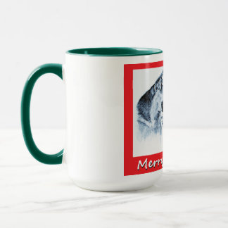 Weihnachtsschäfer und Weihnachtsmann Tasse