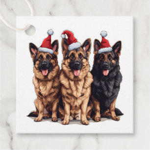 Weihnachtsschäfer Weihnachtshunde Geschenkanhänger