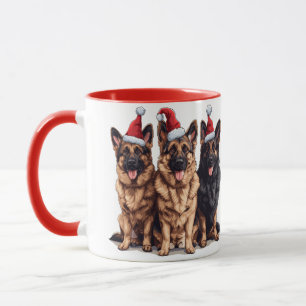 Weihnachtsschäfer Weihnachtshunde Tasse