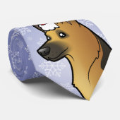 Weihnachtsschäferhund Krawatte (Gerollt)