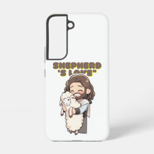 Weihnachtsschäferliebe mit Lamm für Feiertagsfreud Samsung Galaxy Hülle