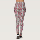 Weihnachtsschal Leggings (Rückseite)