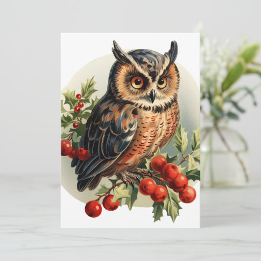 Weihnachtsschale Feiertagskarte (Stehend Vorderseite)