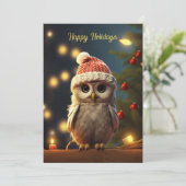 Weihnachtsschale Feiertagskarte (Stehend Vorderseite)