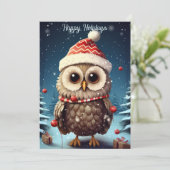 Weihnachtsschale Feiertagskarte (Stehend Vorderseite)