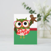 Weihnachtsschale Feiertagspostkarte (Stehend Vorderseite)