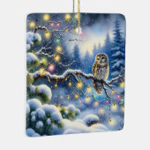 Weihnachtsschale in einem zauberhaften Winterwald Keramikornament (Rechts)