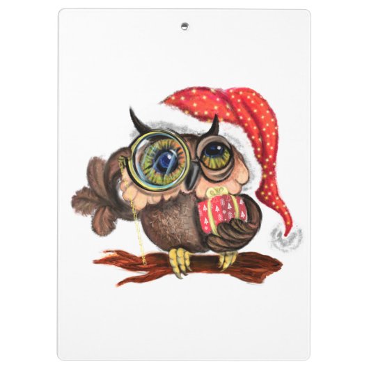 Weihnachtsschale Klemmbrett (Rückseite)