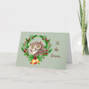 Weihnachtsschale mit Attitude Bird-Spaß Feiertagskarte