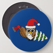 Weihnachtsschale mit Ax und Schneebaum Button (Vorne & Hinten)