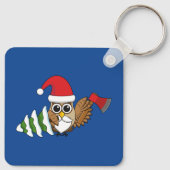 Weihnachtsschale mit Ax und Schneebaum Schlüsselanhänger (Rückseite)