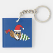 Weihnachtsschale mit Ax und Schneebaum Schlüsselanhänger (Rückseite)