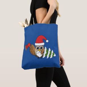 Weihnachtsschale mit Ax und Schneebaum Tasche