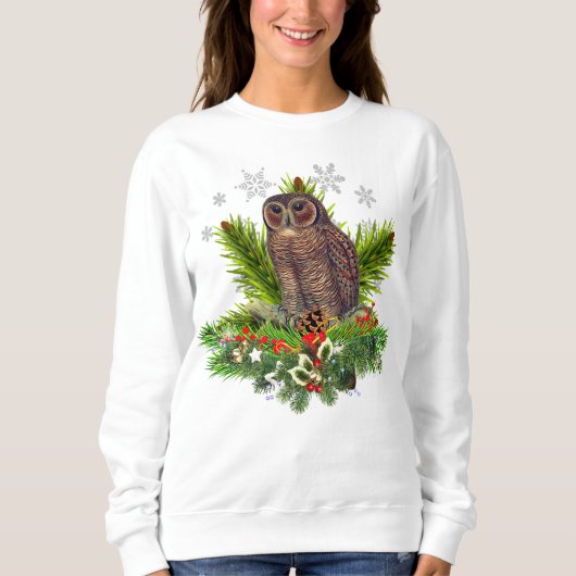 Weihnachtsschale mit Schneeflocken Sweatshirt (Vorderseite)