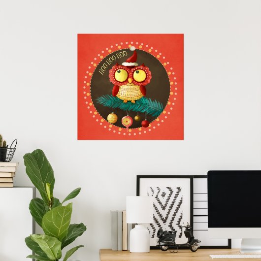 Weihnachtsschale Poster (Heimbüro)