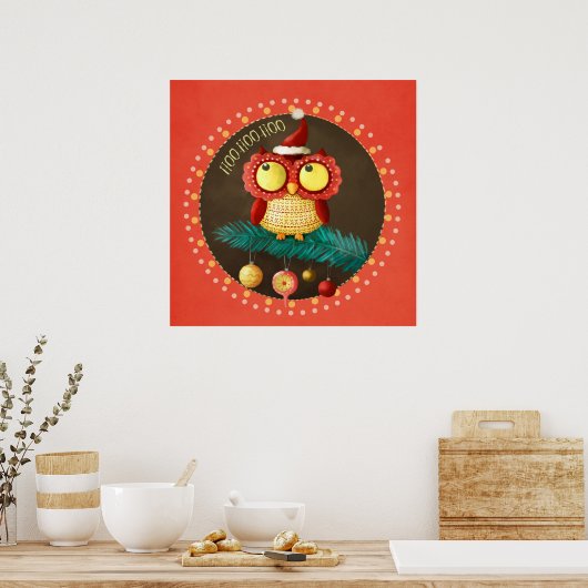 Weihnachtsschale Poster (Küche)