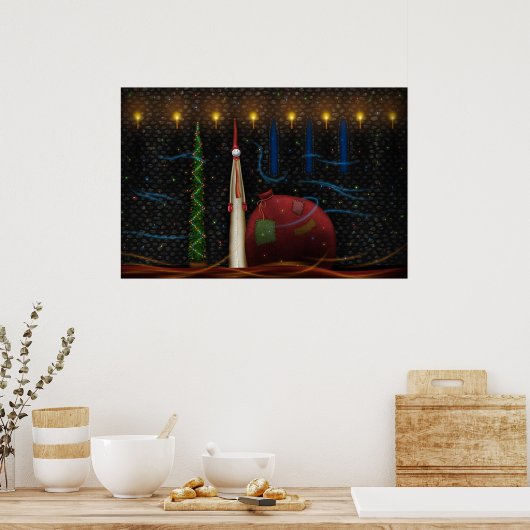 Weihnachtsschale Poster (Küche)