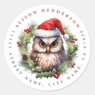 Weihnachtsschale Runder Aufkleber