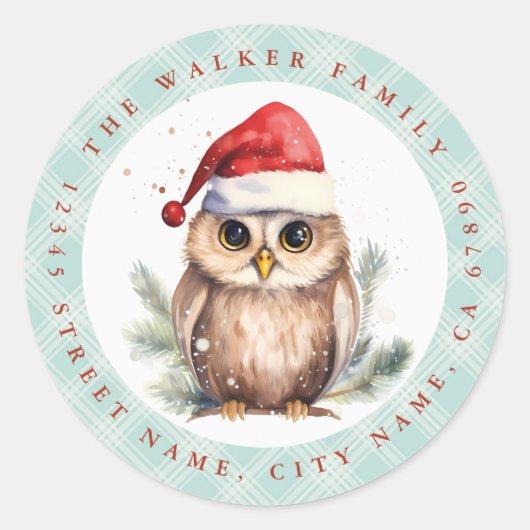 Weihnachtsschale Runder Aufkleber (Vorderseite)
