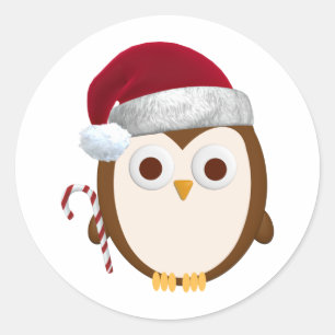 Weihnachtsschale Runder Aufkleber
