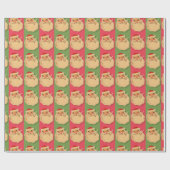 Weihnachtsschale Santa Asche Geschenkpapier (Flach)