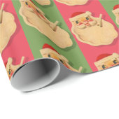 Weihnachtsschale Santa Asche Geschenkpapier (Rolleneckpunkt)