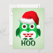 Weihnachtsschale Trend Hoo Feiertagspostkarte (Vorne/Hinten)