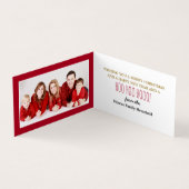 Weihnachtsschale und Elfenschale, Weihnachtskarte  Visitenkarten (Innenseite)